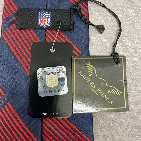 New England Patriots Mens Licensed NFL Team Striped Eagles Wings Neck Tie w Tags - Picture 4 of 10